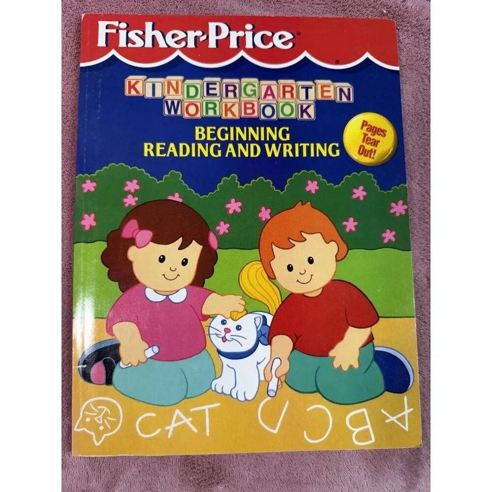 Fisher Price Little People Kindergarten Workbooks, dictionary--Lot Of 5 NEW